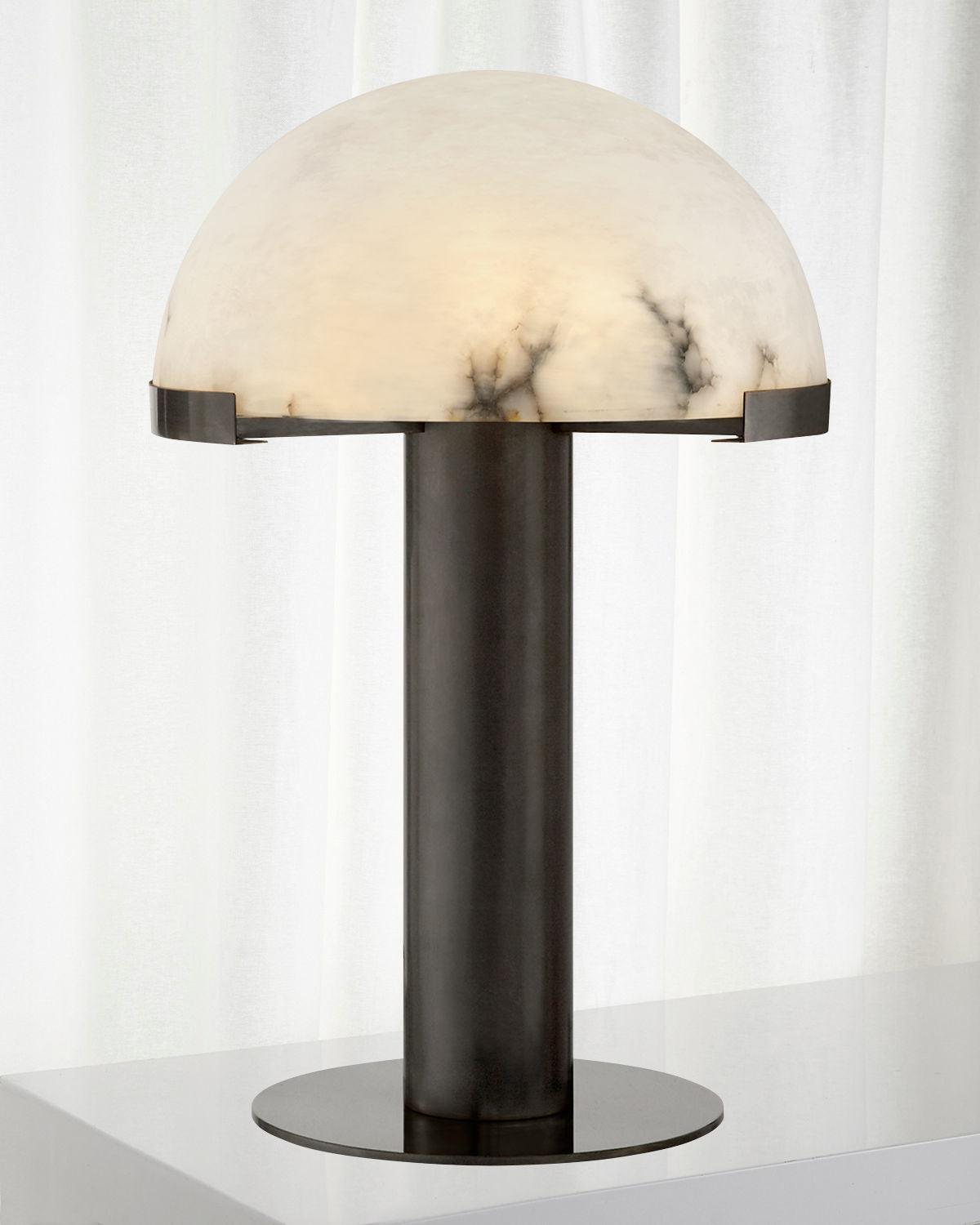 Keir lampa stołowa z alabastrem