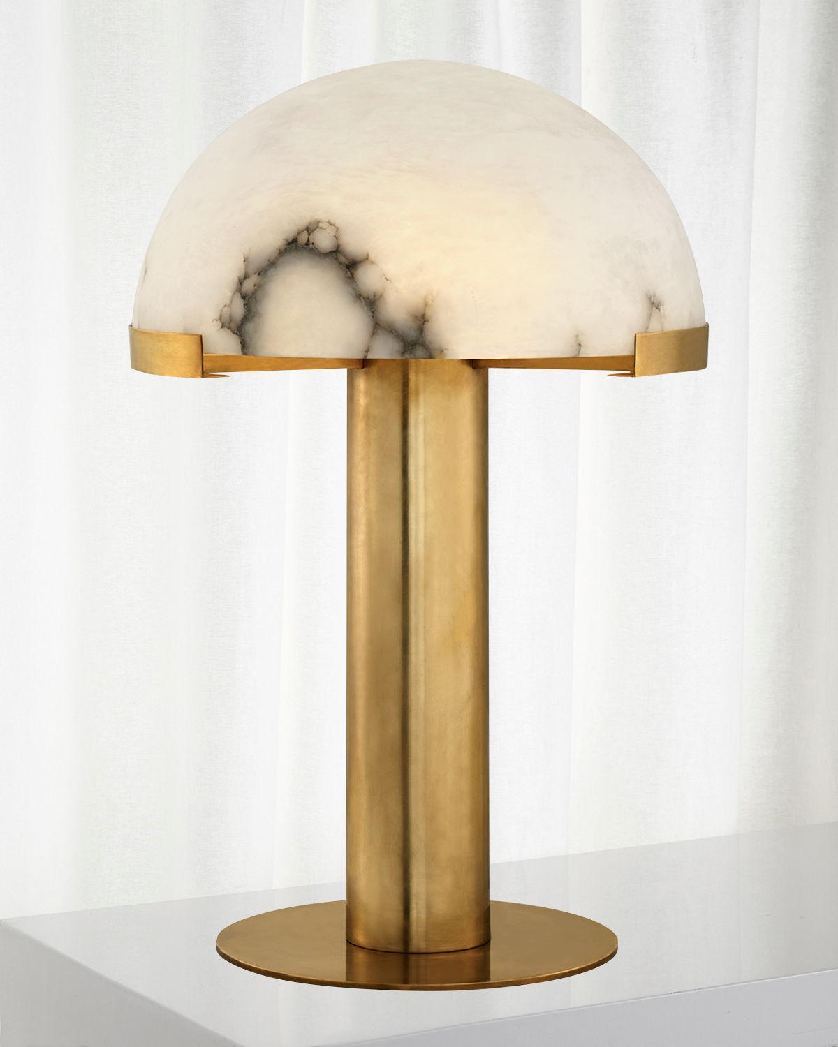 Keir lampa stołowa z alabastrem