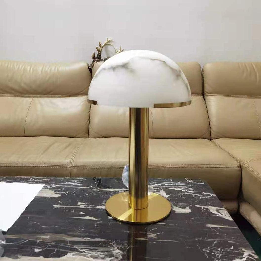 Keir lampa stołowa z alabastrem