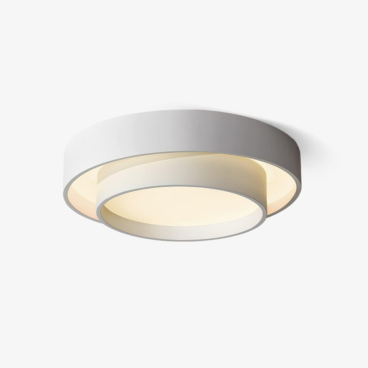 Orina lampa sufitowa Orina w dwóch pierścieniach szara&czarna&biała kształt cylindra