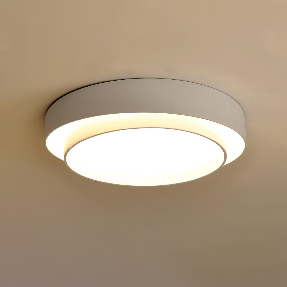 Orina lampa sufitowa Orina w dwóch pierścieniach szara&czarna&biała kształt cylindra