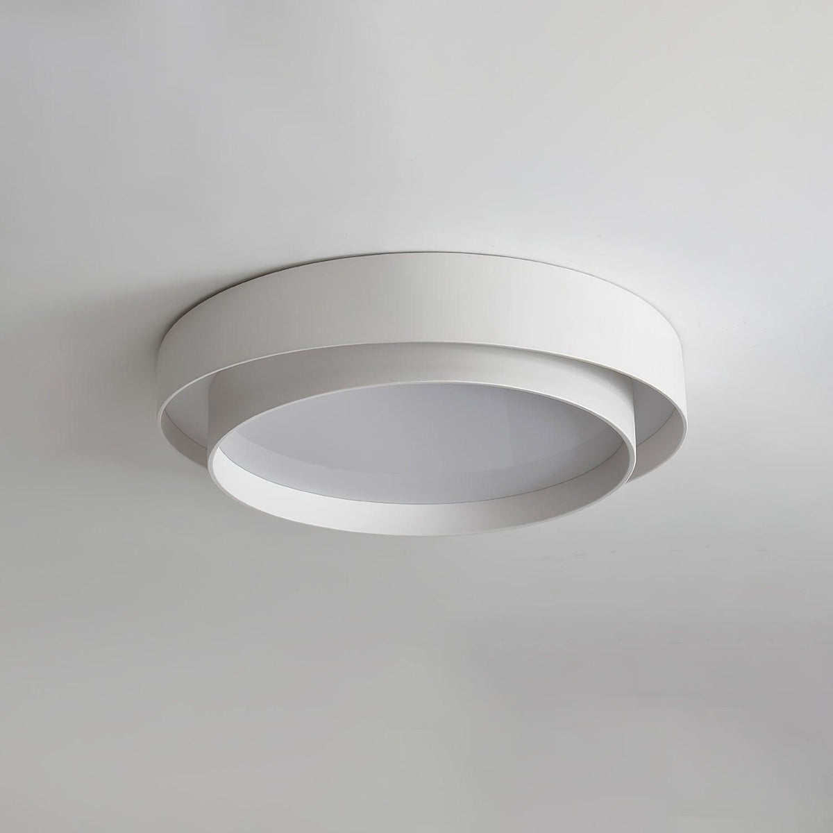 Orina lampa sufitowa Orina w dwóch pierścieniach szara&czarna&biała kształt cylindra