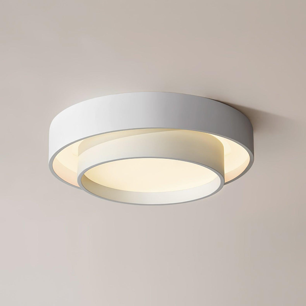 Orina lampa sufitowa Orina w dwóch pierścieniach szara&czarna&biała kształt cylindra
