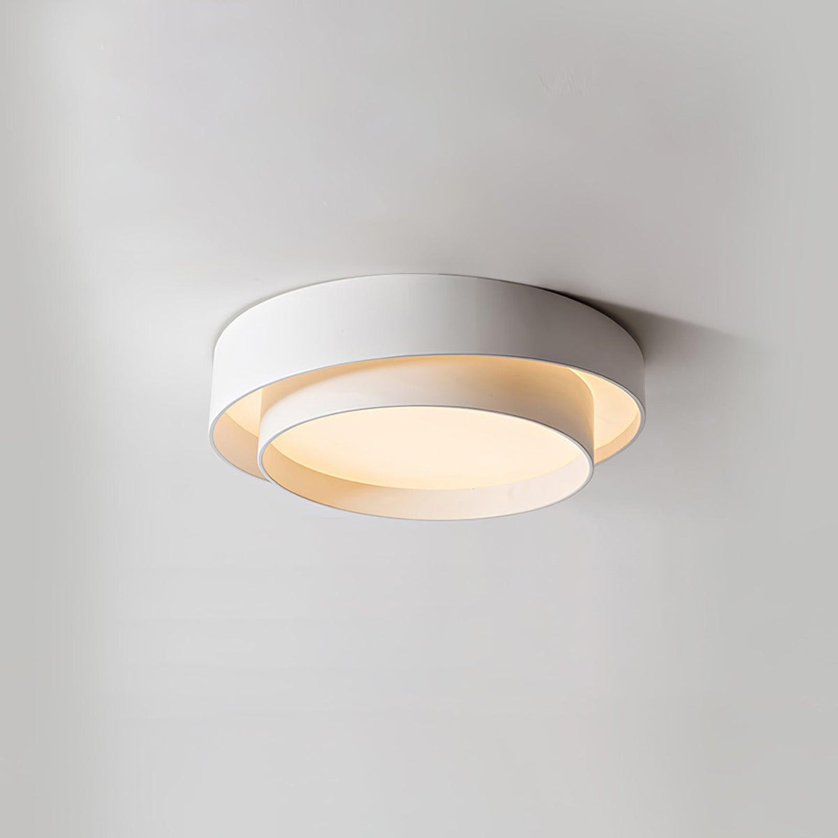 Orina lampa sufitowa Orina w dwóch pierścieniach szara&czarna&biała kształt cylindra