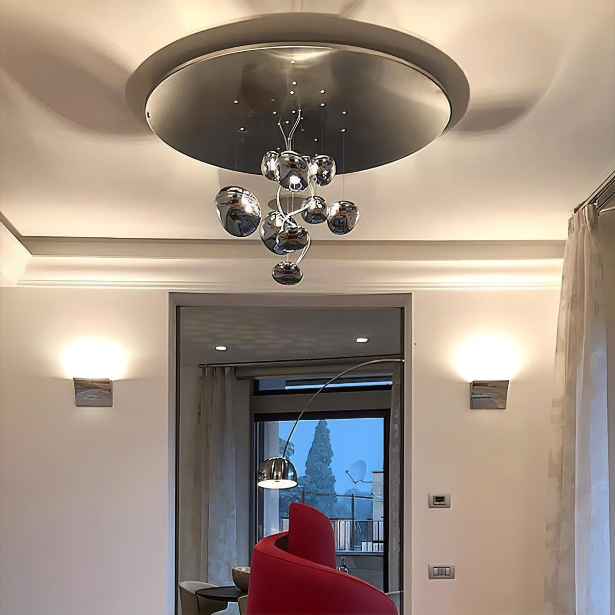 Lampa sufitowa Feririan Aluminiowy Kamyk