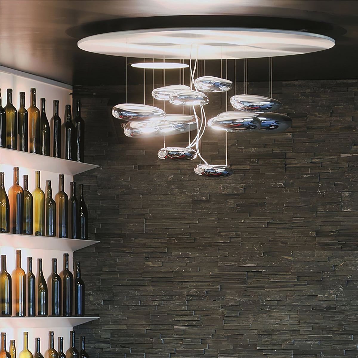 Lampa sufitowa Feririan Aluminiowy Kamyk