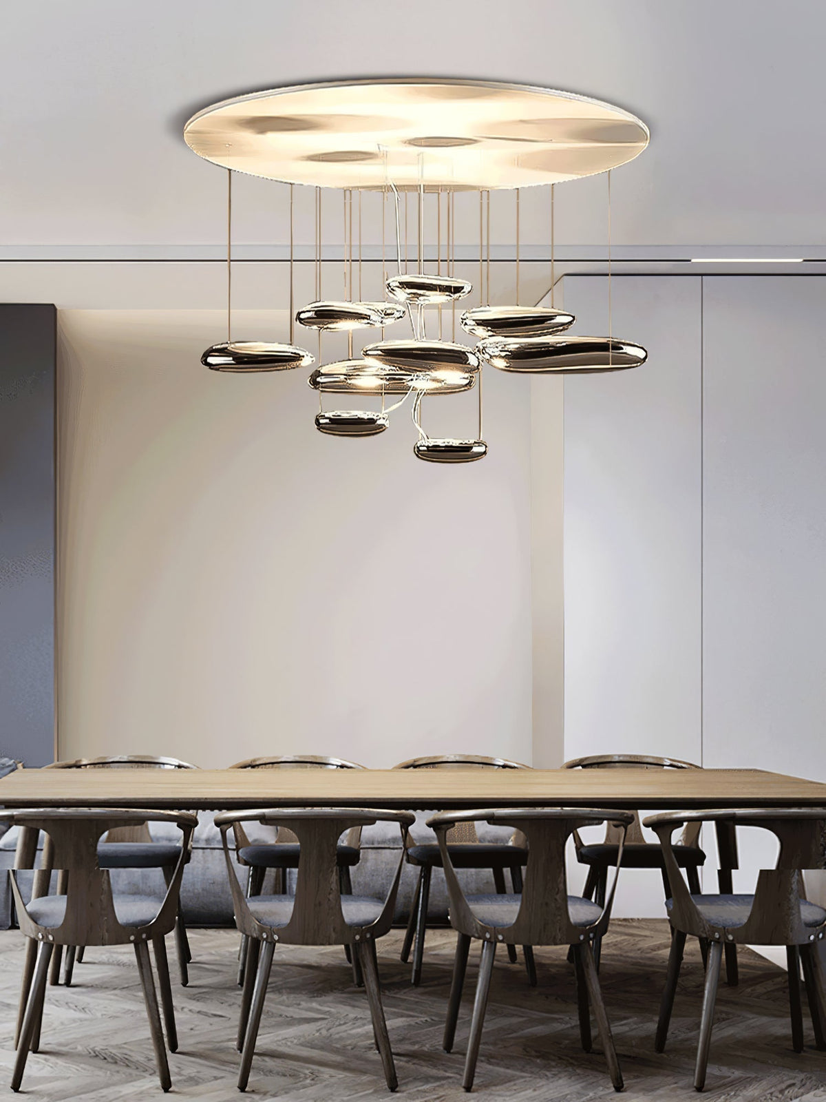 Lampa sufitowa Feririan Aluminiowy Kamyk