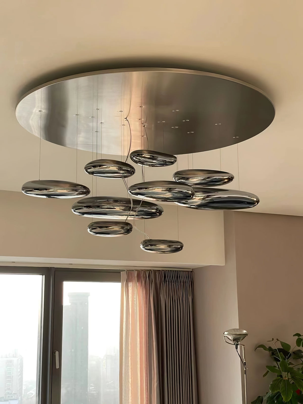 Lampa sufitowa Feririan Aluminiowy Kamyk