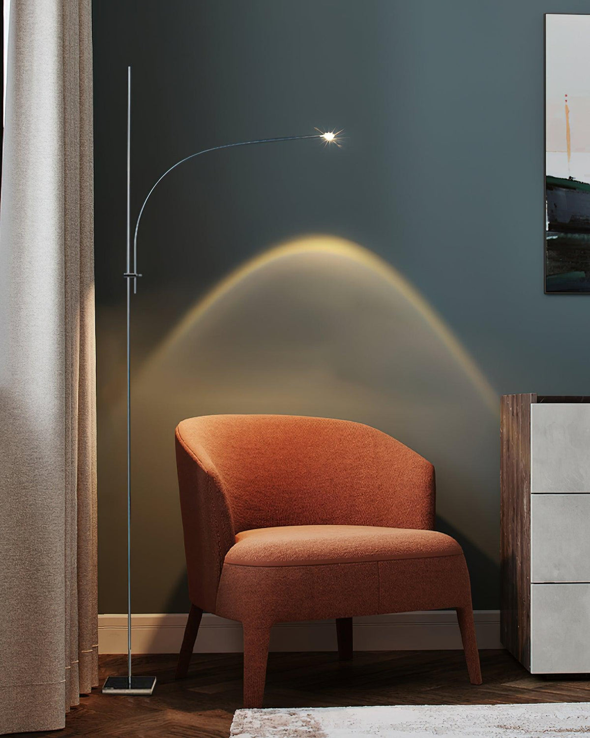 Zevenil minimalistyczna lampa stojąca