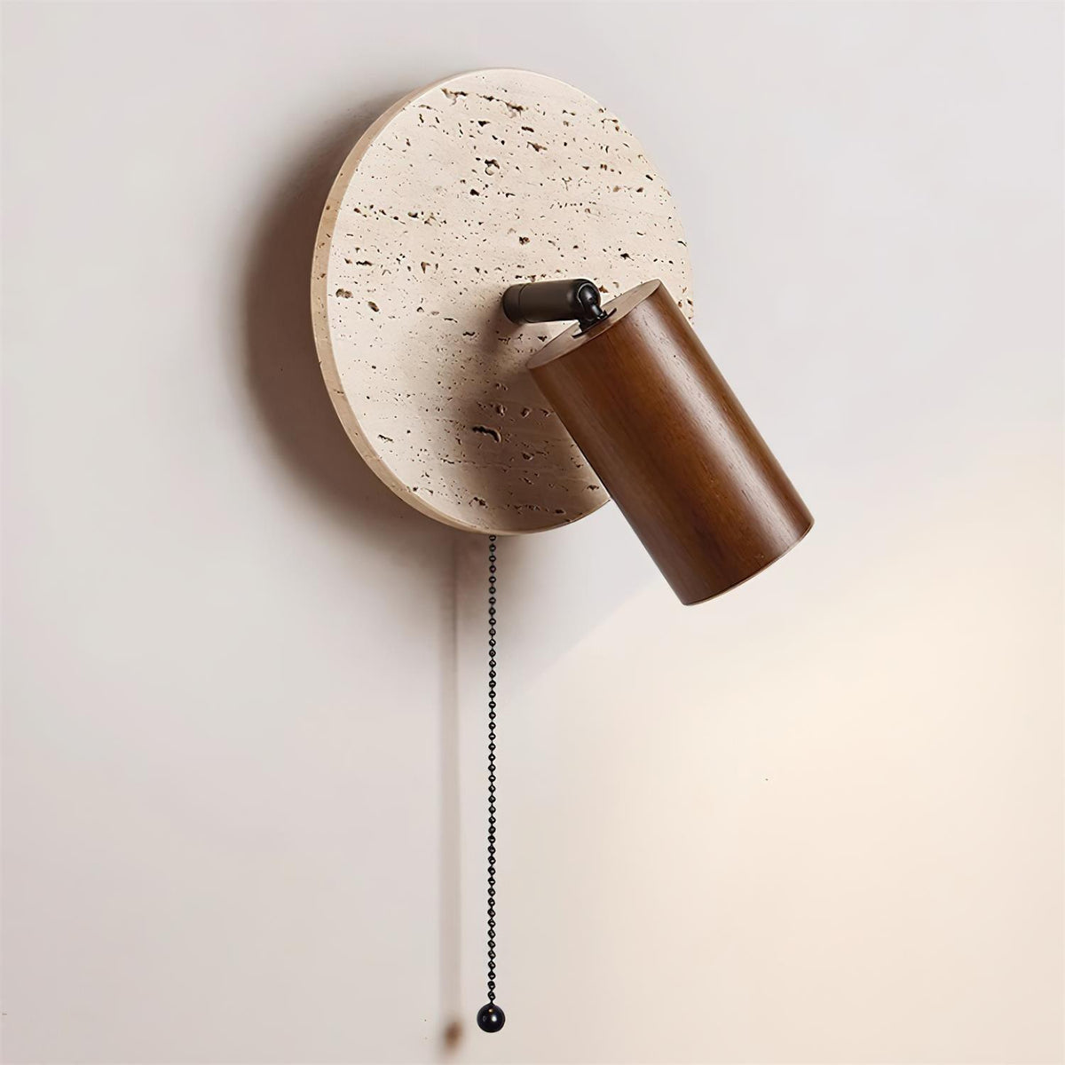 Romino Disc Swing Travertine kinkiet