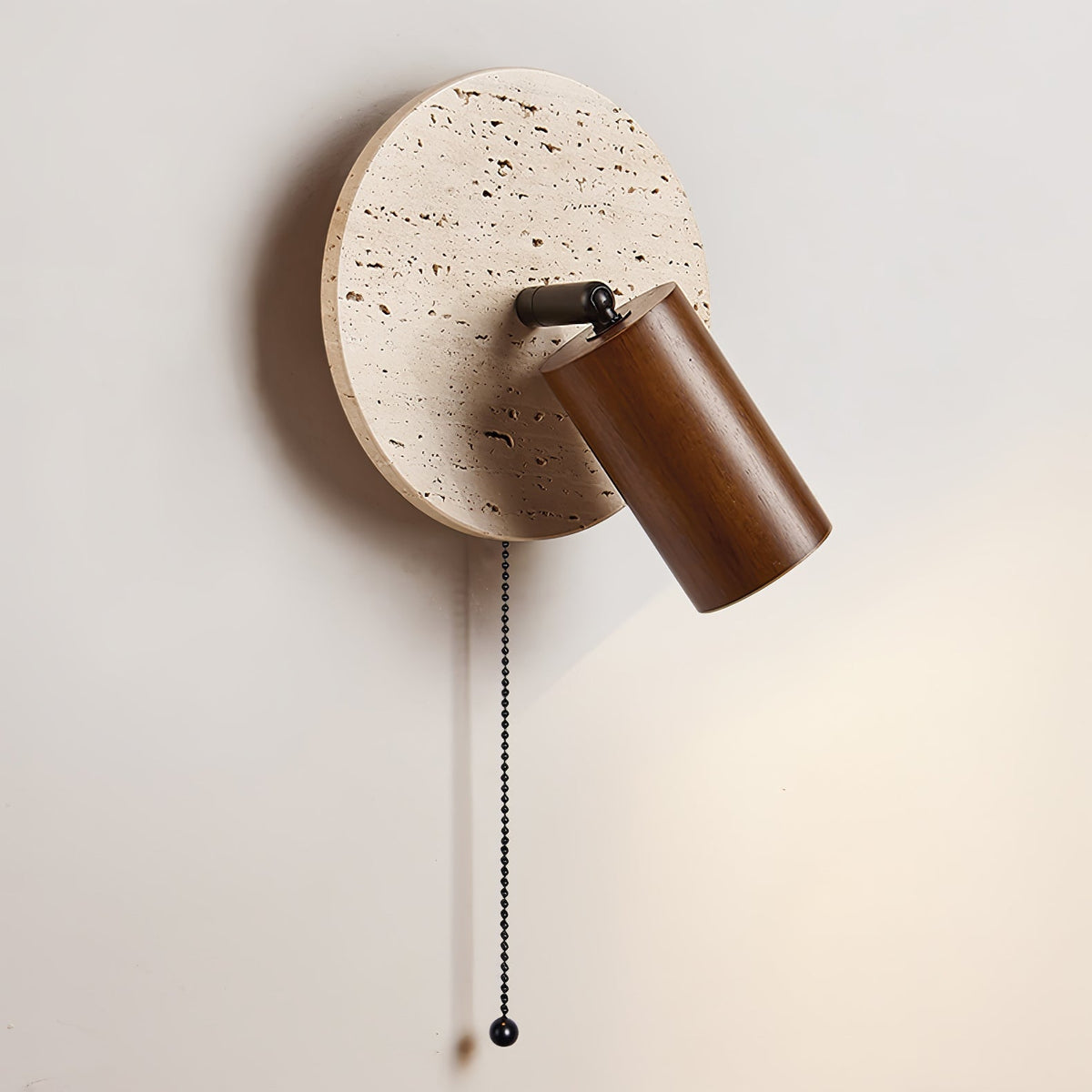 Romino Disc Swing Travertine kinkiet