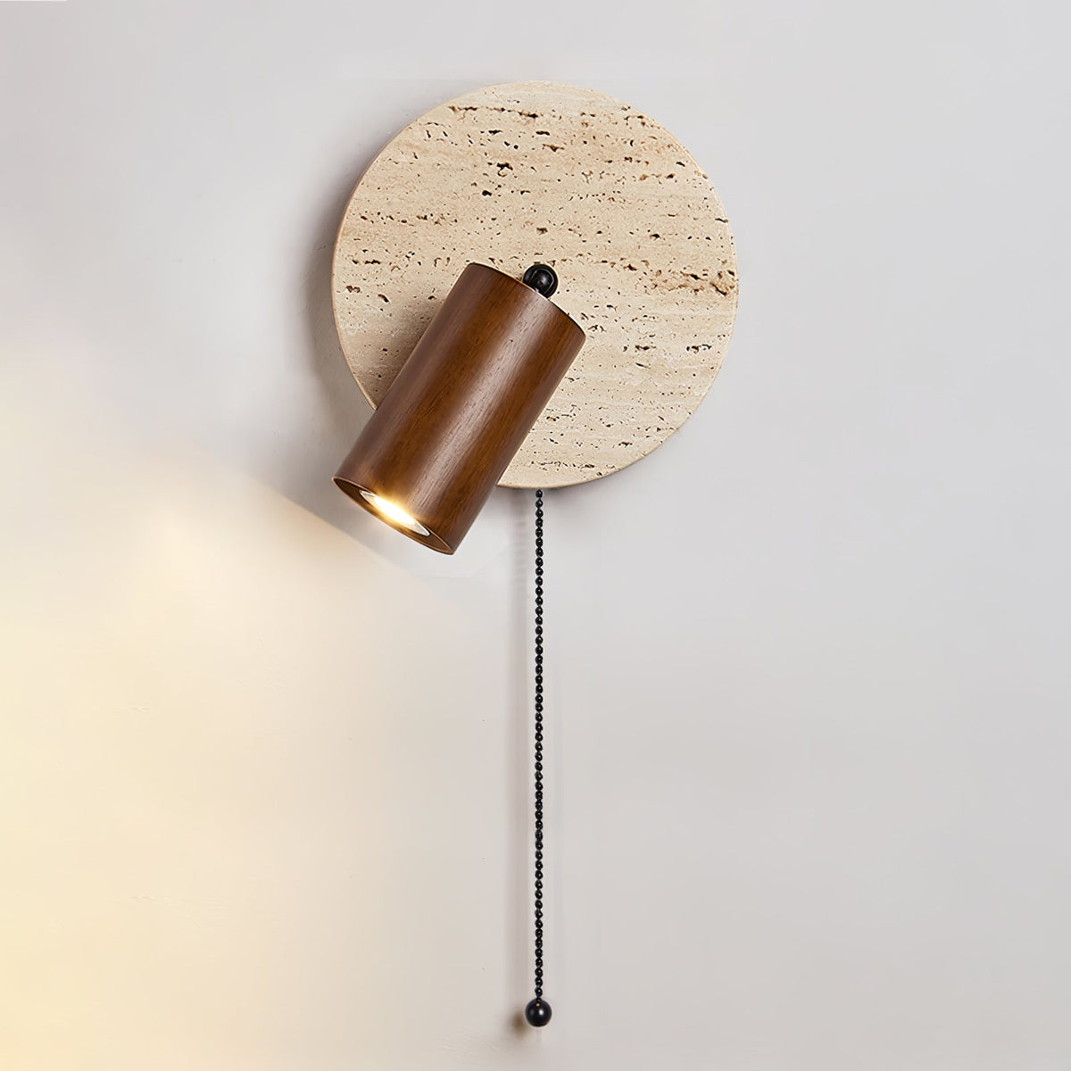 Romino Disc Swing Travertine kinkiet