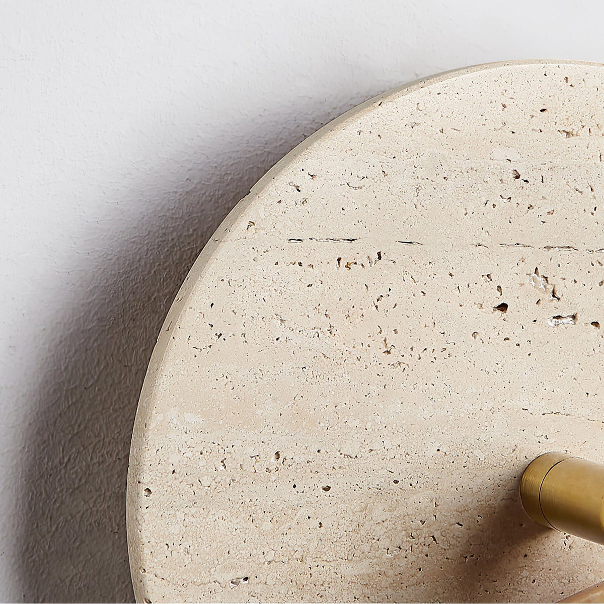 Romino Disc Swing Travertine kinkiet