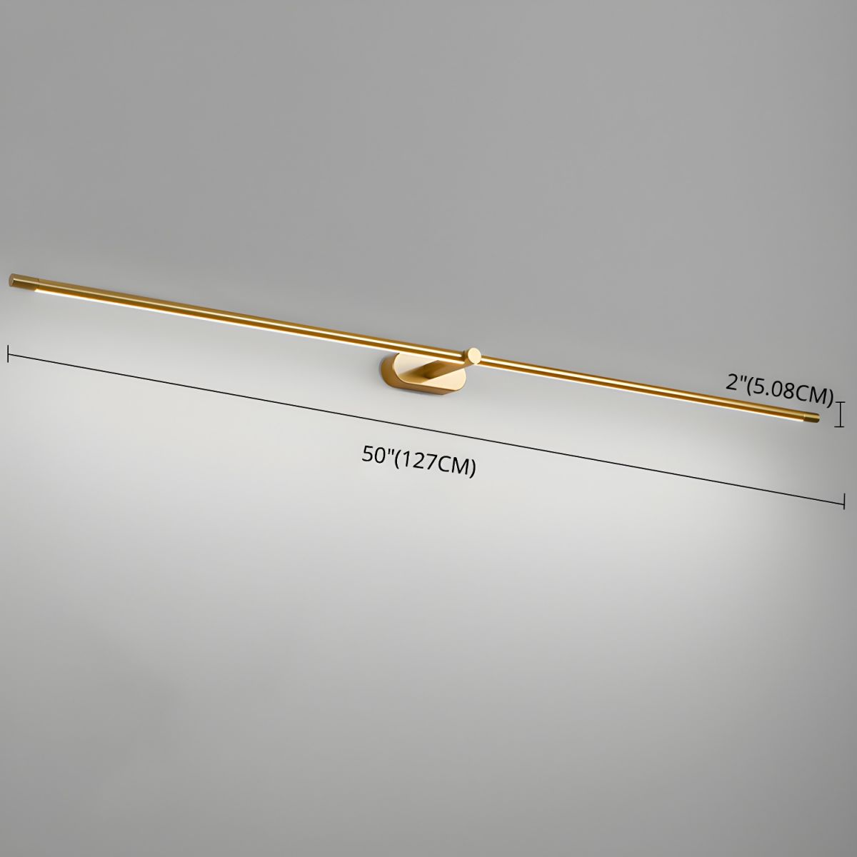 Flano minimalistyczna lampa ścienna liniowa z ładowaniem
