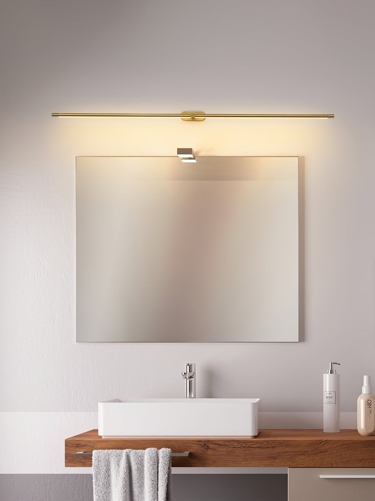 Flano minimalistyczna lampa ścienna liniowa z ładowaniem
