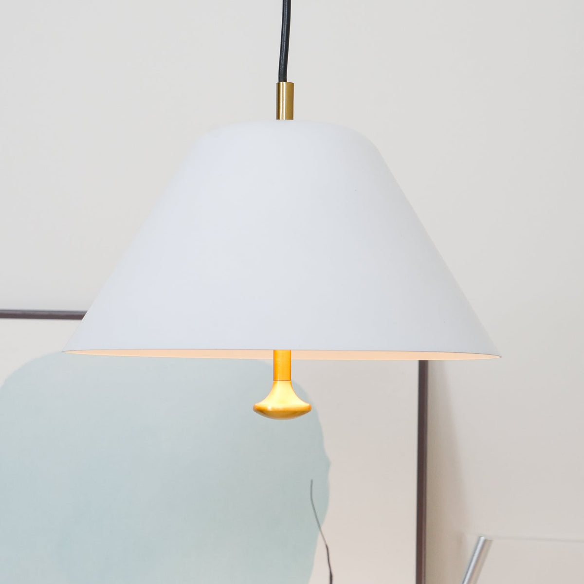 Evir lampa wisząca ze szkła z mosiądzu minimalistyczna