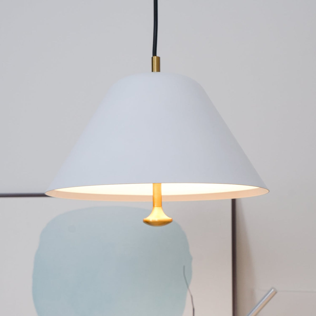 Evir lampa wisząca ze szkła z mosiądzu minimalistyczna