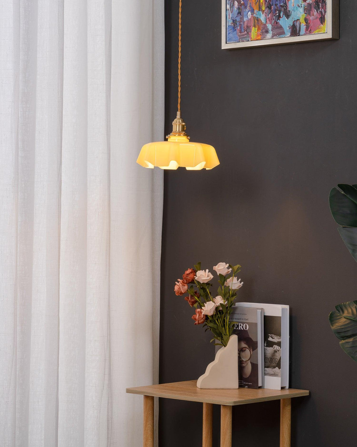 Liorivora lampa wisząca French Flower do jadalni