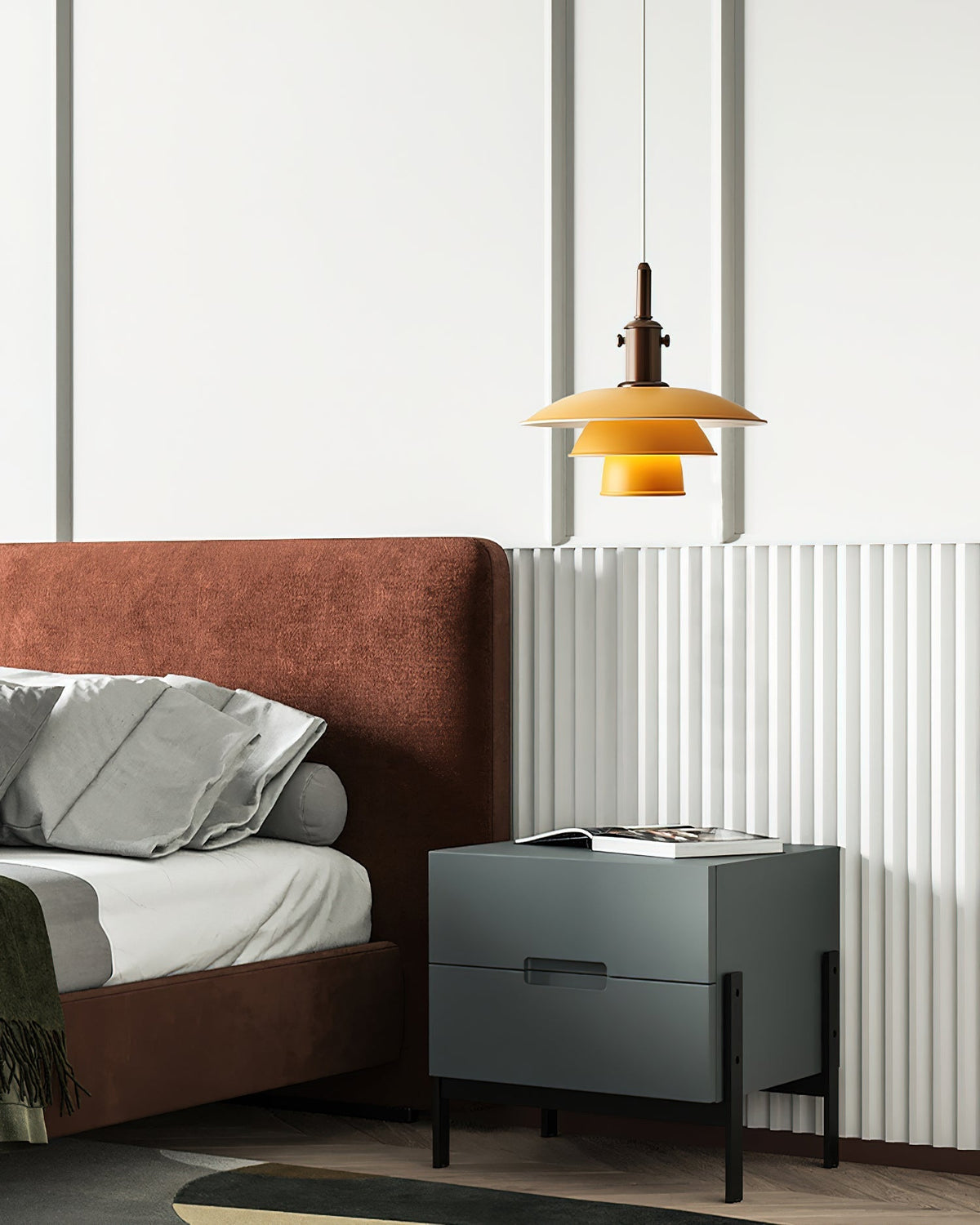 Lampa wisząca Velanenne z miedzią