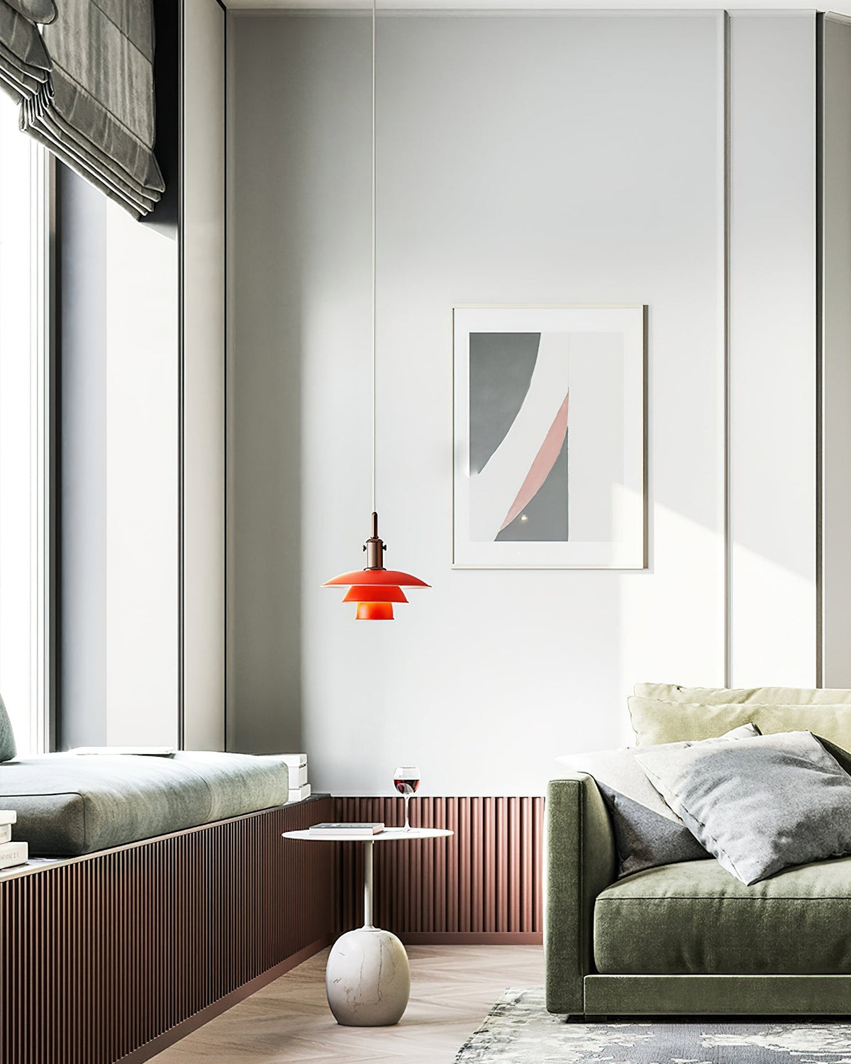 Lampa wisząca Velanenne z miedzią