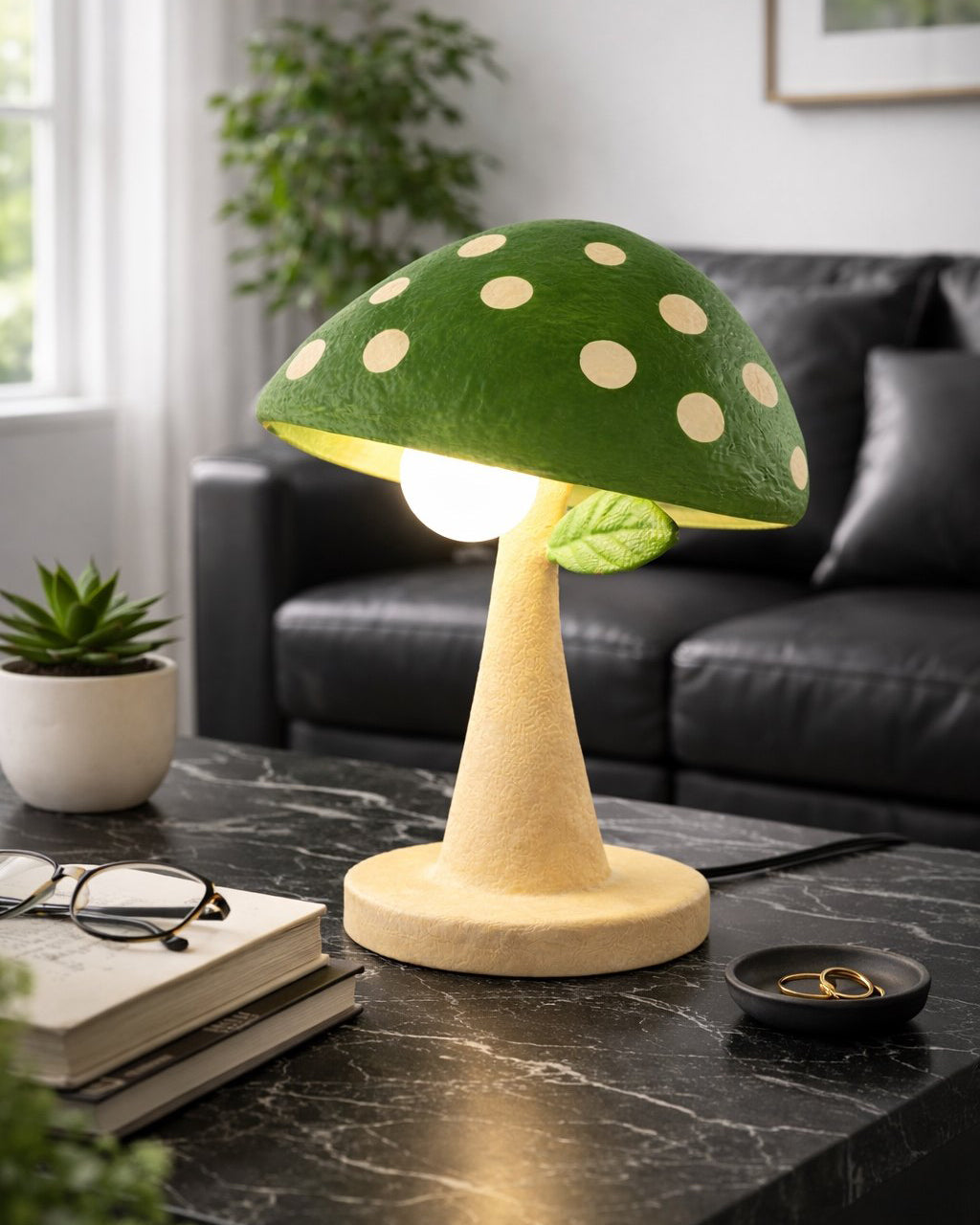 Mycelium lampa stołowa