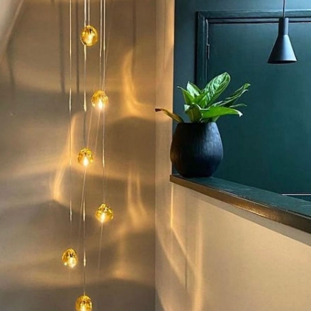 Gevlin żyrandol kryształowy w stylu postmodern luxury wiązany ze szkła