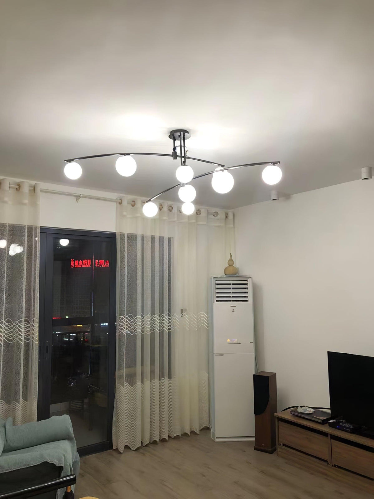 Dluxen żyrandol Dluxen Long Arm nowoczesny 6-oświetlenie