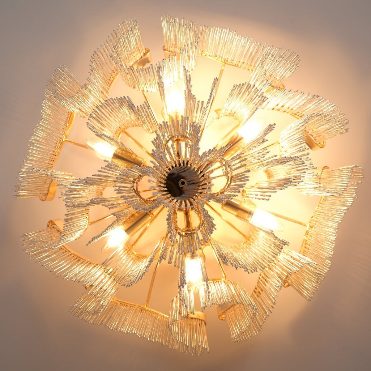 Mevrin lampa sufitowa nowoczesna z frędzlami Art Deco