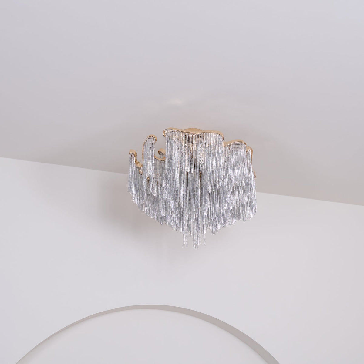 Mevrin lampa sufitowa nowoczesna z frędzlami Art Deco