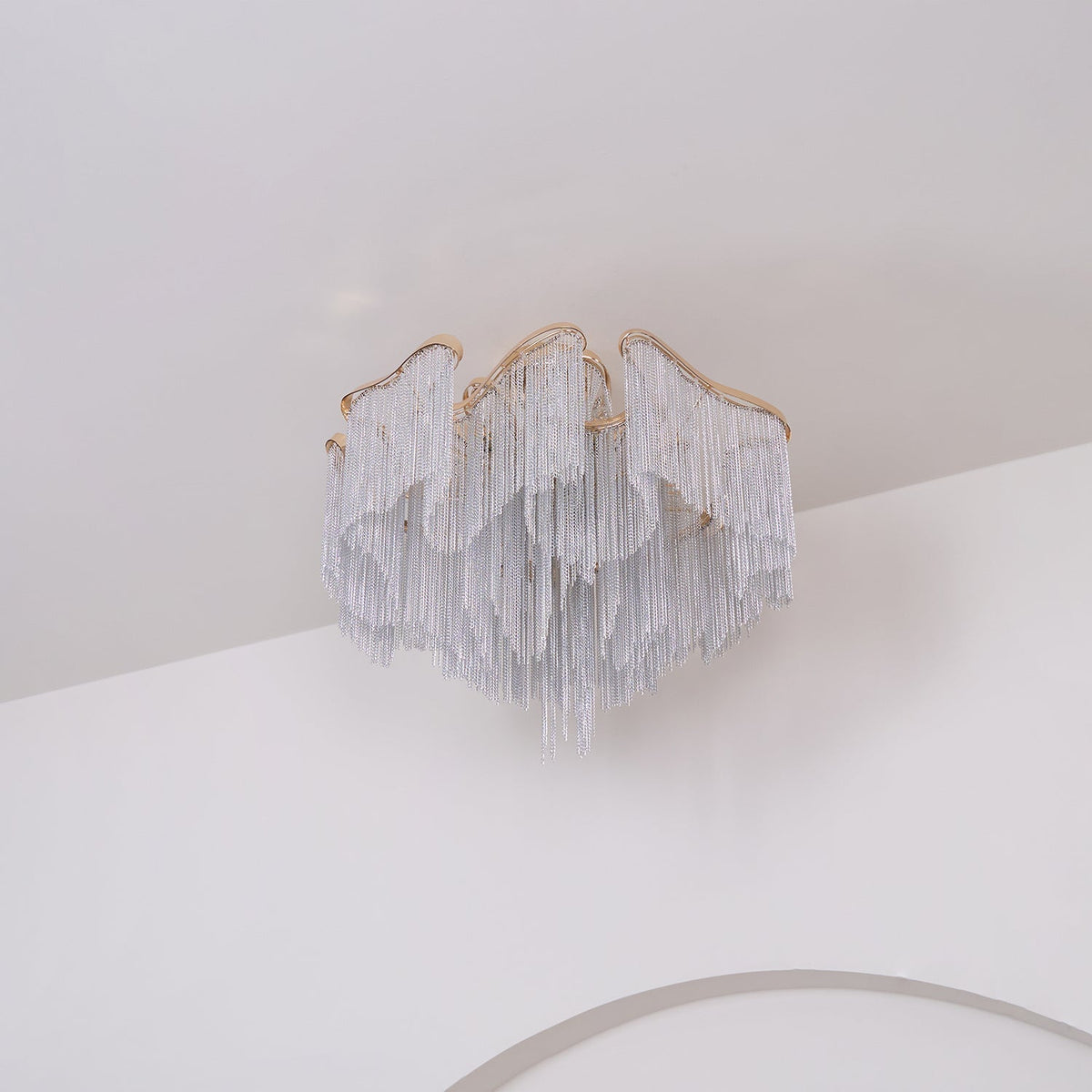 Mevrin lampa sufitowa nowoczesna z frędzlami Art Deco
