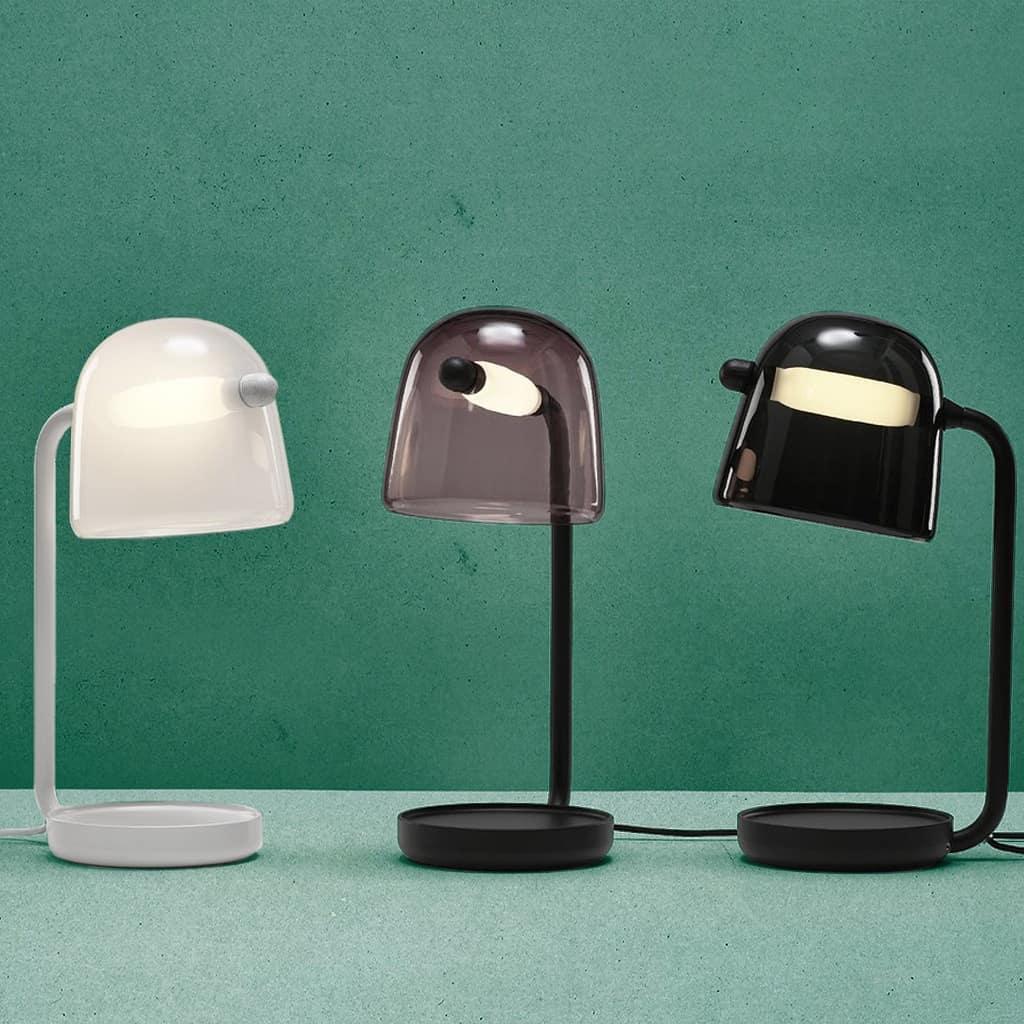 Caronel nowoczesna lampa stołowa ze szkła