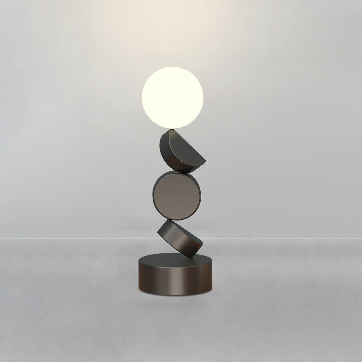 Calisine lampa stojąca Monolith Cube czarna podstawa