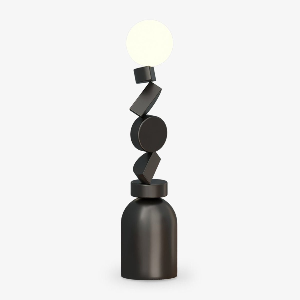 Calisine lampa stojąca Monolith Cube czarna podstawa