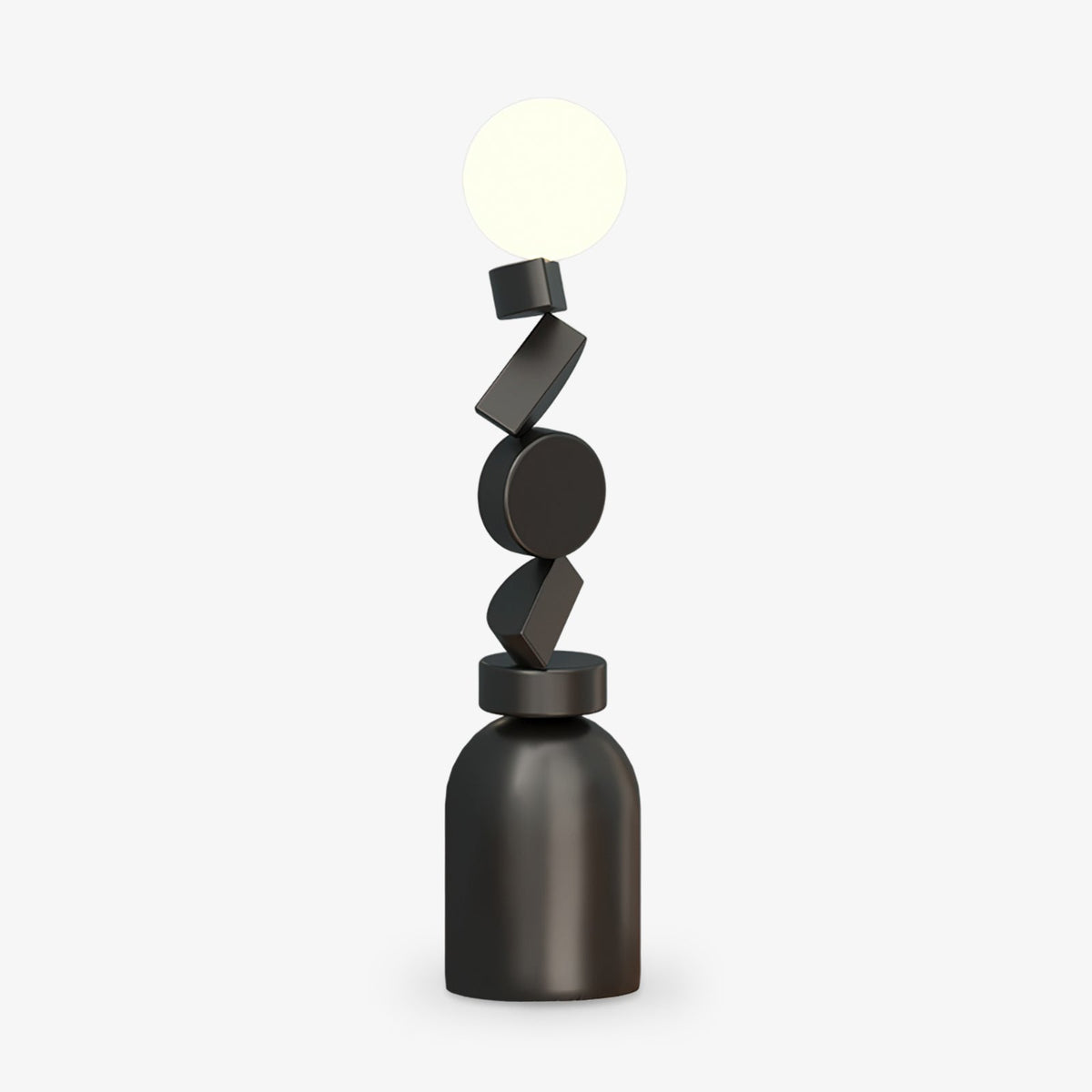 Calisine lampa stojąca Monolith Cube czarna podstawa