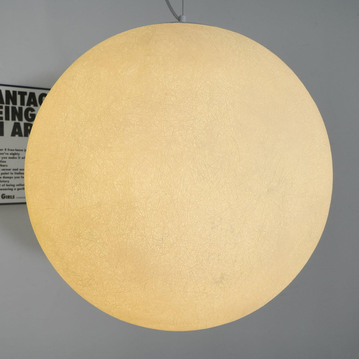 Lampa wisząca Lustra w kształcie księżyca do salonu