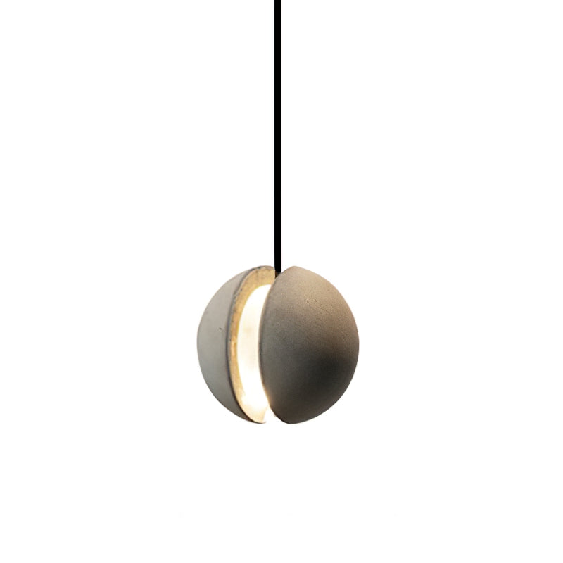 Umi lampa wisząca kula betonowa minimalistyczna industrialna