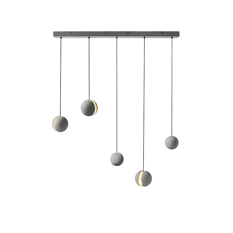 Umi lampa wisząca kula betonowa minimalistyczna industrialna