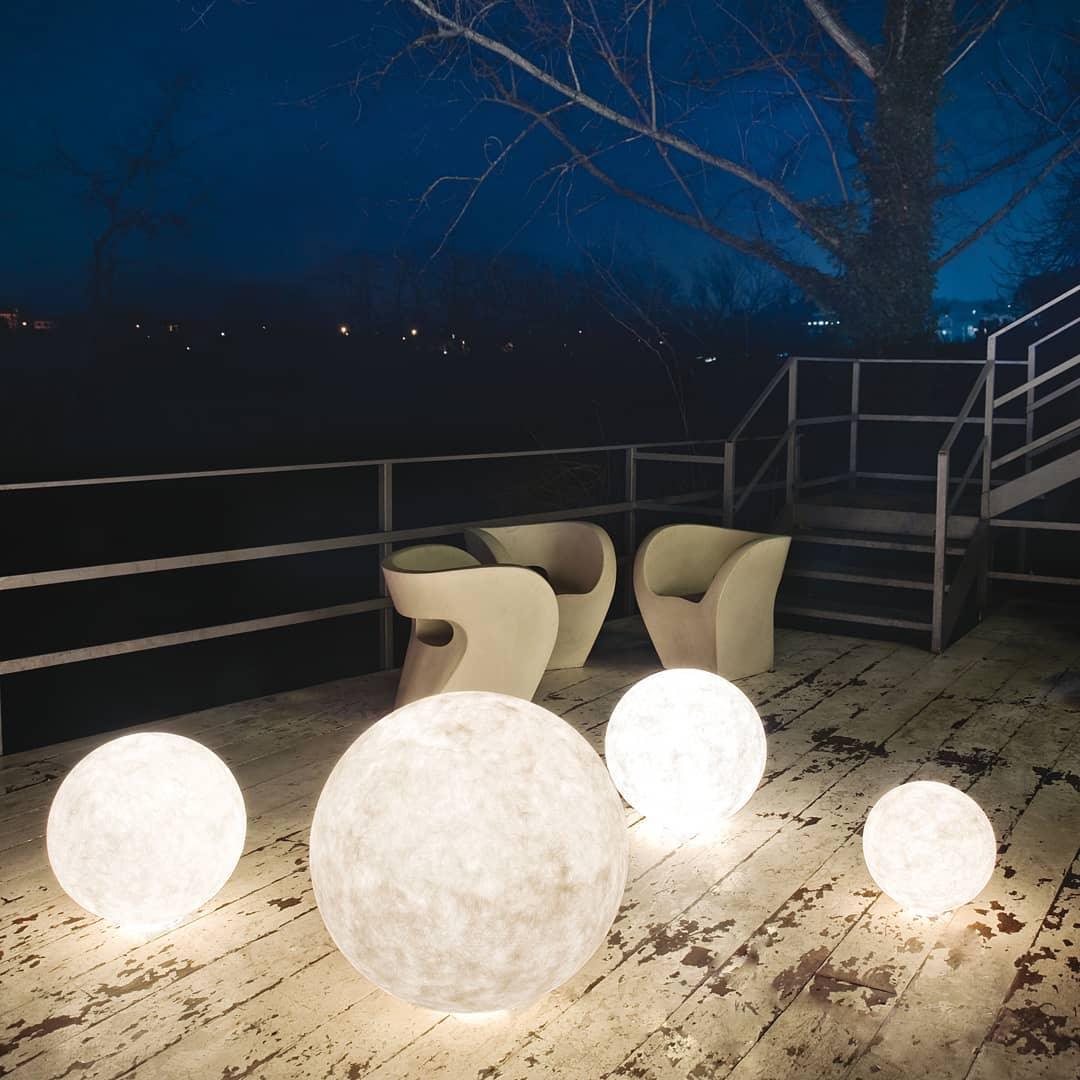 Lampa stołowa Mirarora FRP Fiber Globe Textured Minimalist do sypialni | Cielum
