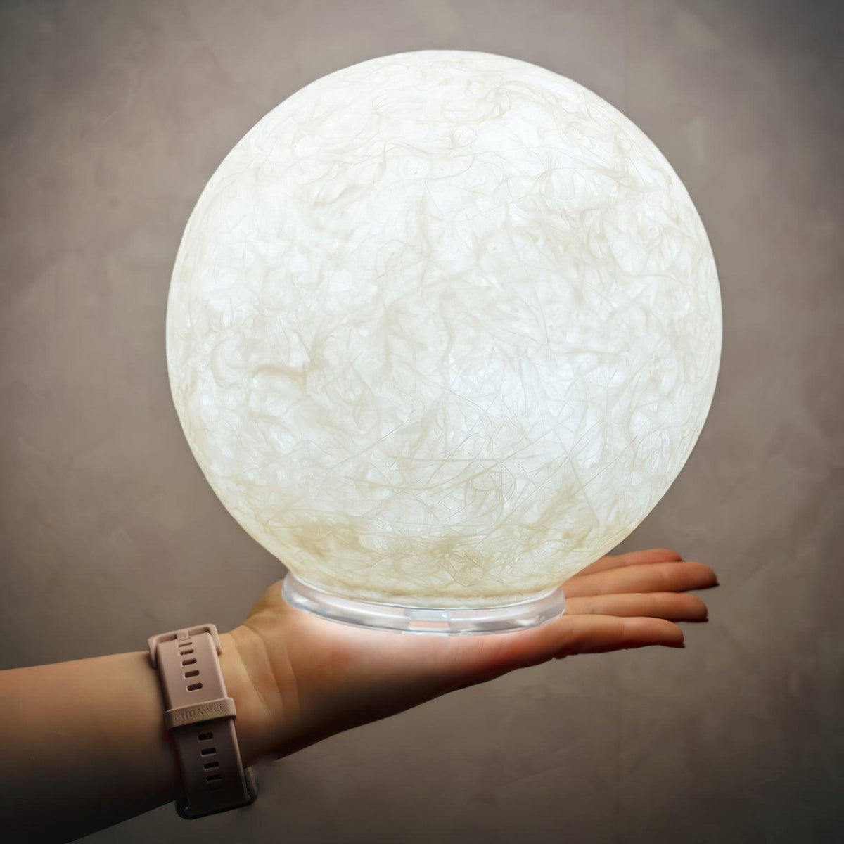 Lampa stołowa Mirarora FRP Fiber Globe Textured Minimalist do sypialni | Cielum