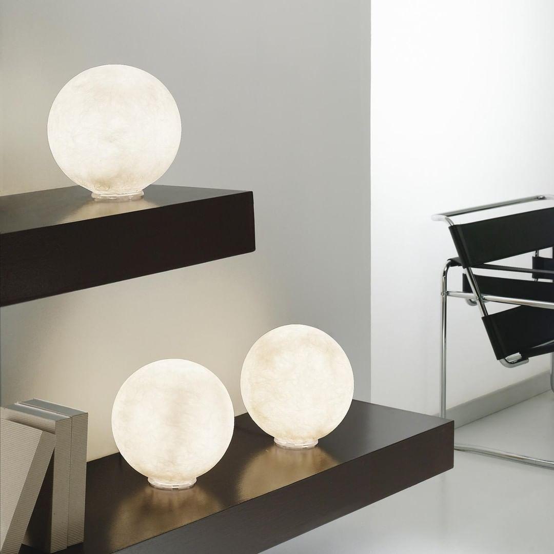 Lampa stołowa Mirarora FRP Fiber Globe Textured Minimalist do sypialni | Cielum