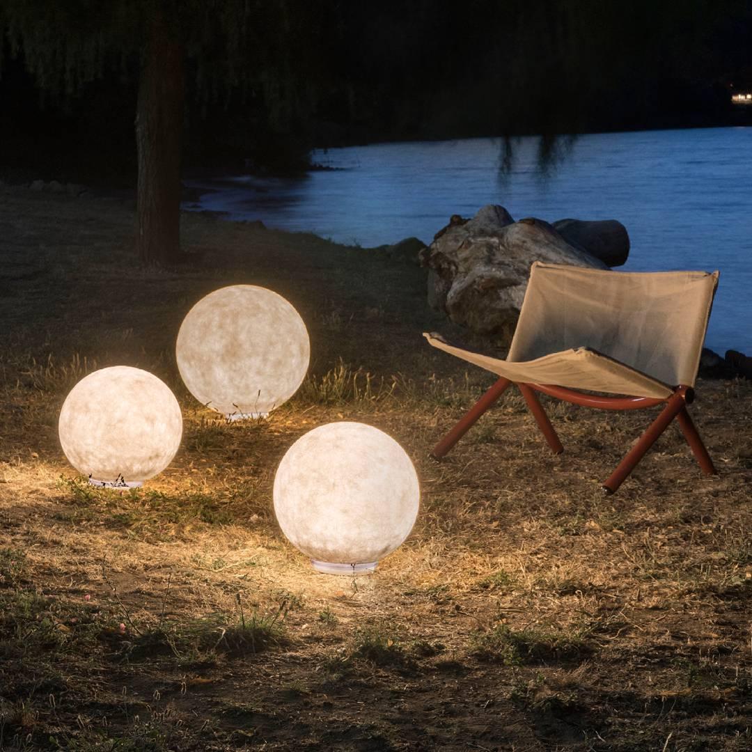 Lampa stołowa Mirarora FRP Fiber Globe Textured Minimalist do sypialni | Cielum