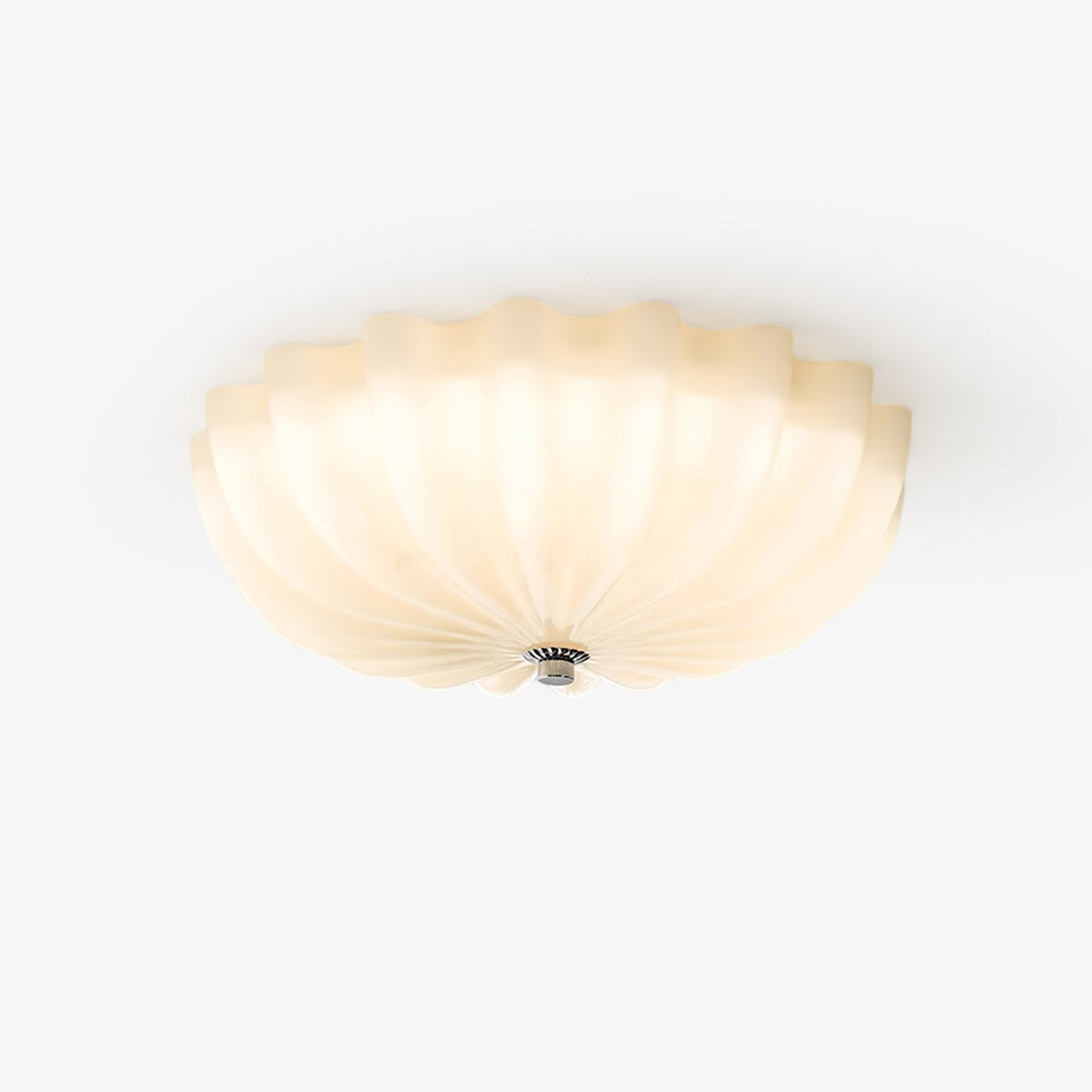 Urelis lampa sufitowa ze szkła wydmowanego w kształcie muszli