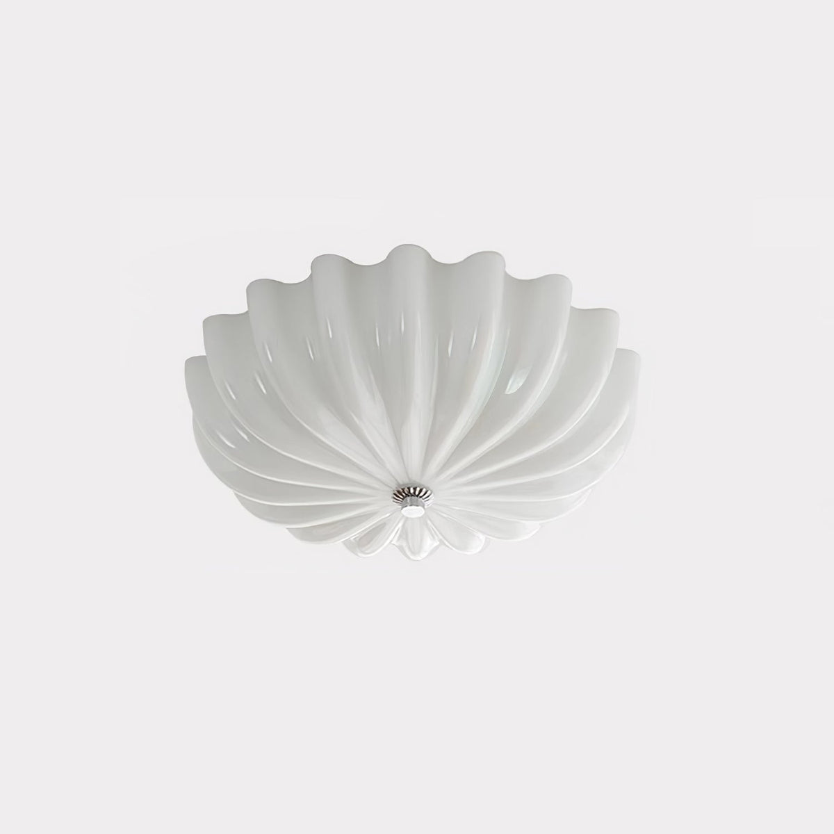 Urelis lampa sufitowa ze szkła wydmowanego w kształcie muszli