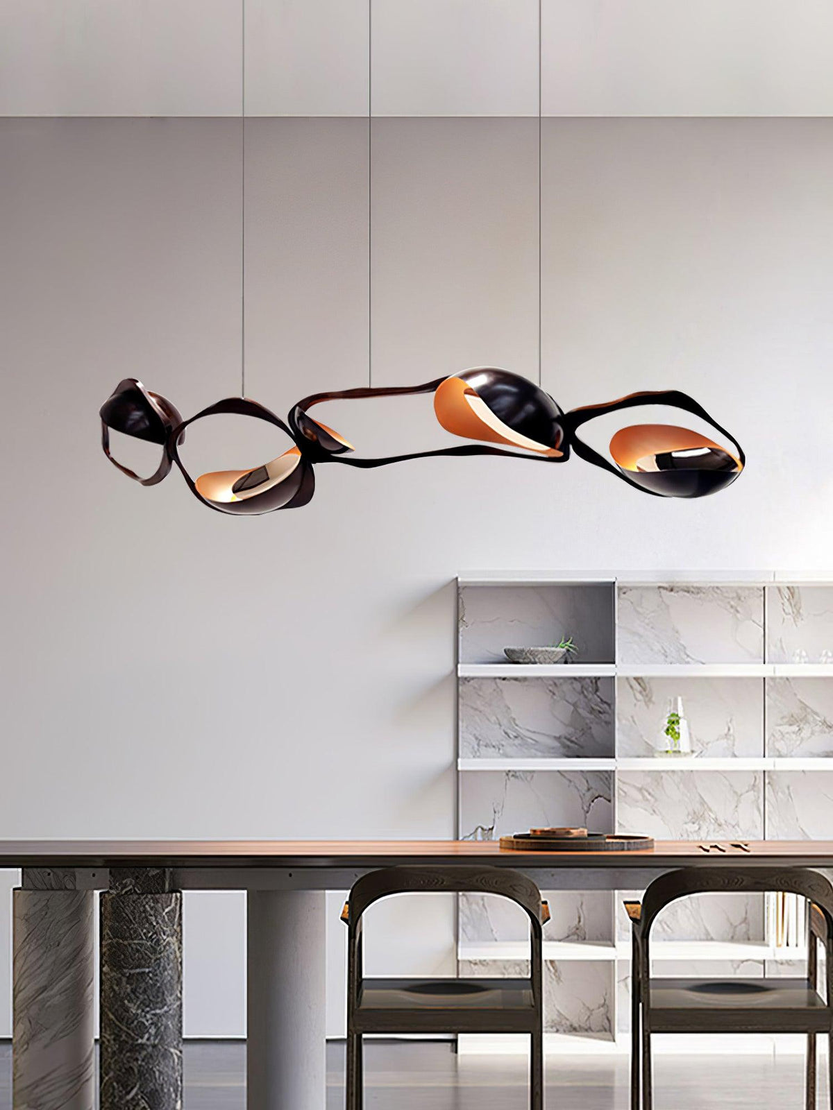 Virauine lampa wisząca LED artystyczna do salonu