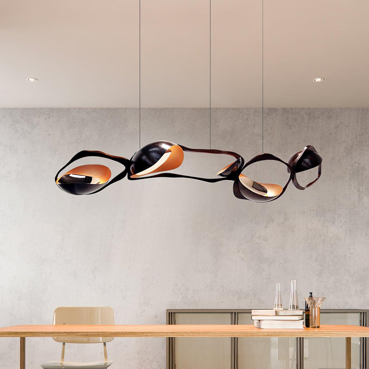 Virauine lampa wisząca LED artystyczna do salonu