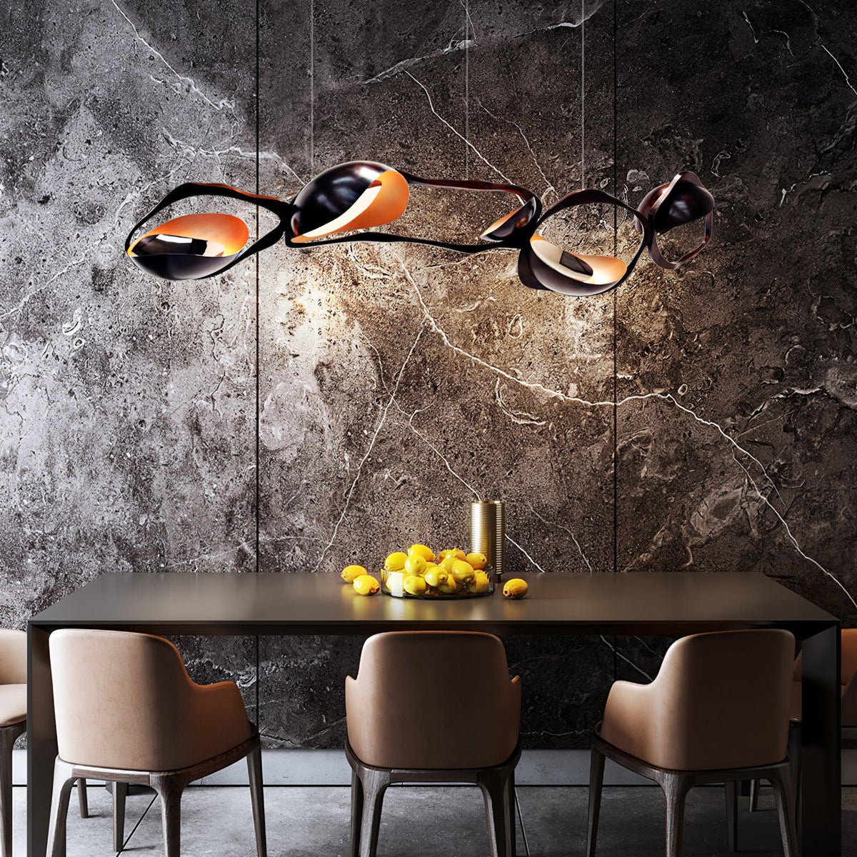 Virauine lampa wisząca LED artystyczna do salonu