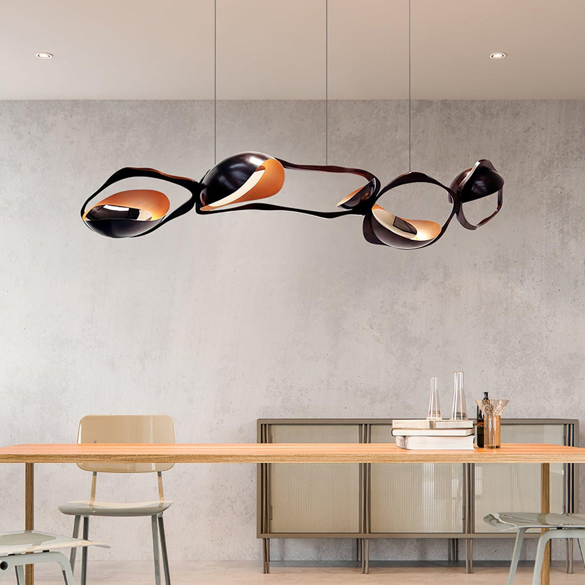 Virauine lampa wisząca LED artystyczna do salonu