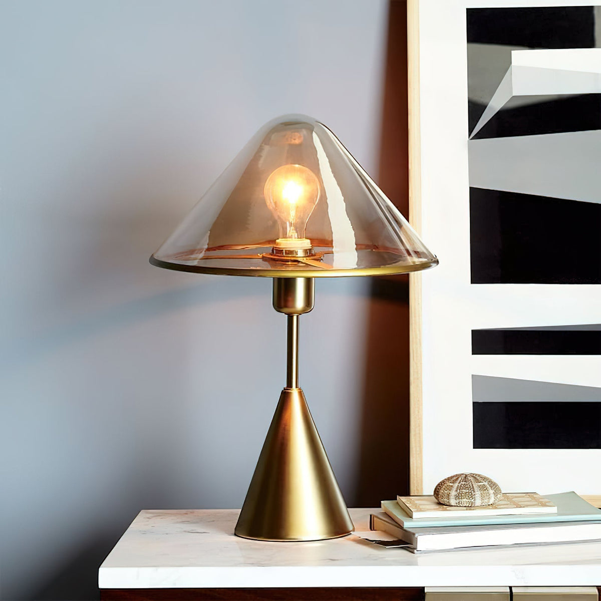 Mushroom nowoczesna lampa stołowa