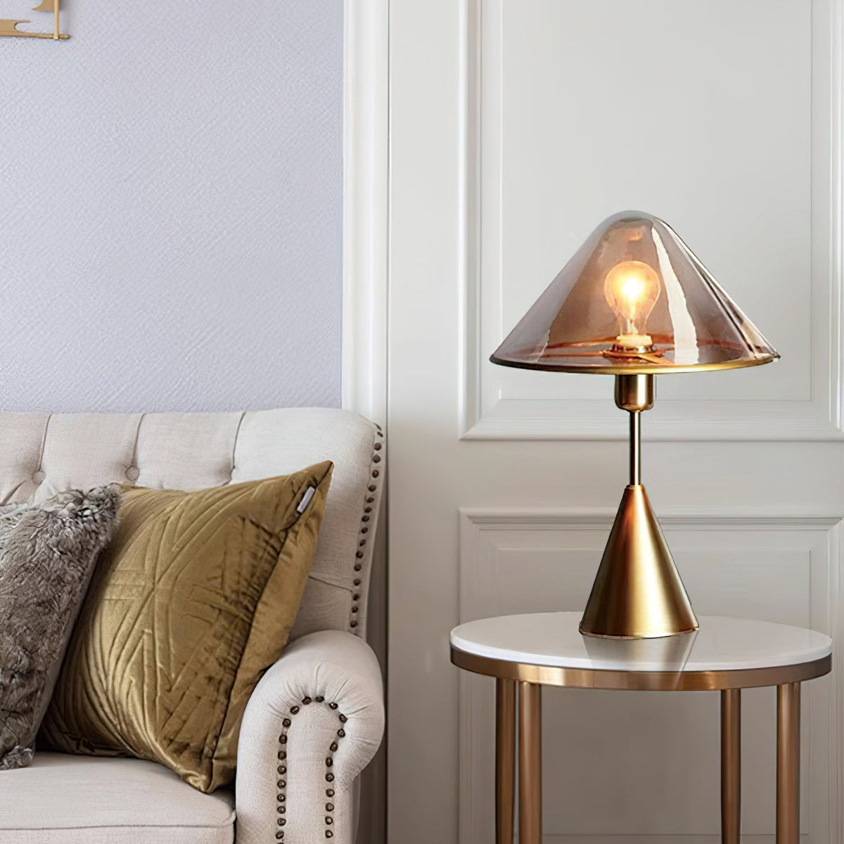 Mushroom nowoczesna lampa stołowa
