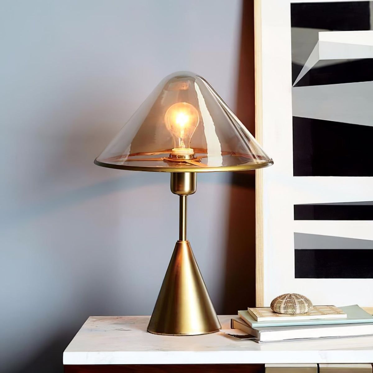 Mushroom nowoczesna lampa stołowa